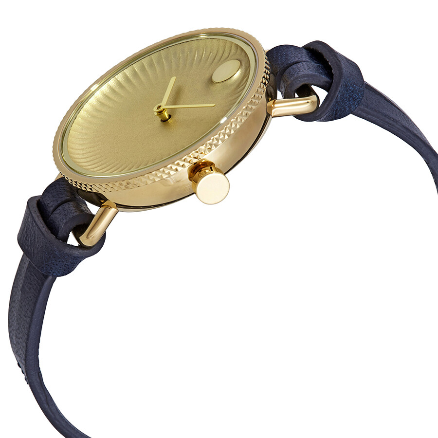Movado Edge Gold Dial Ladies Watch 3680036 Edge Movado Watches