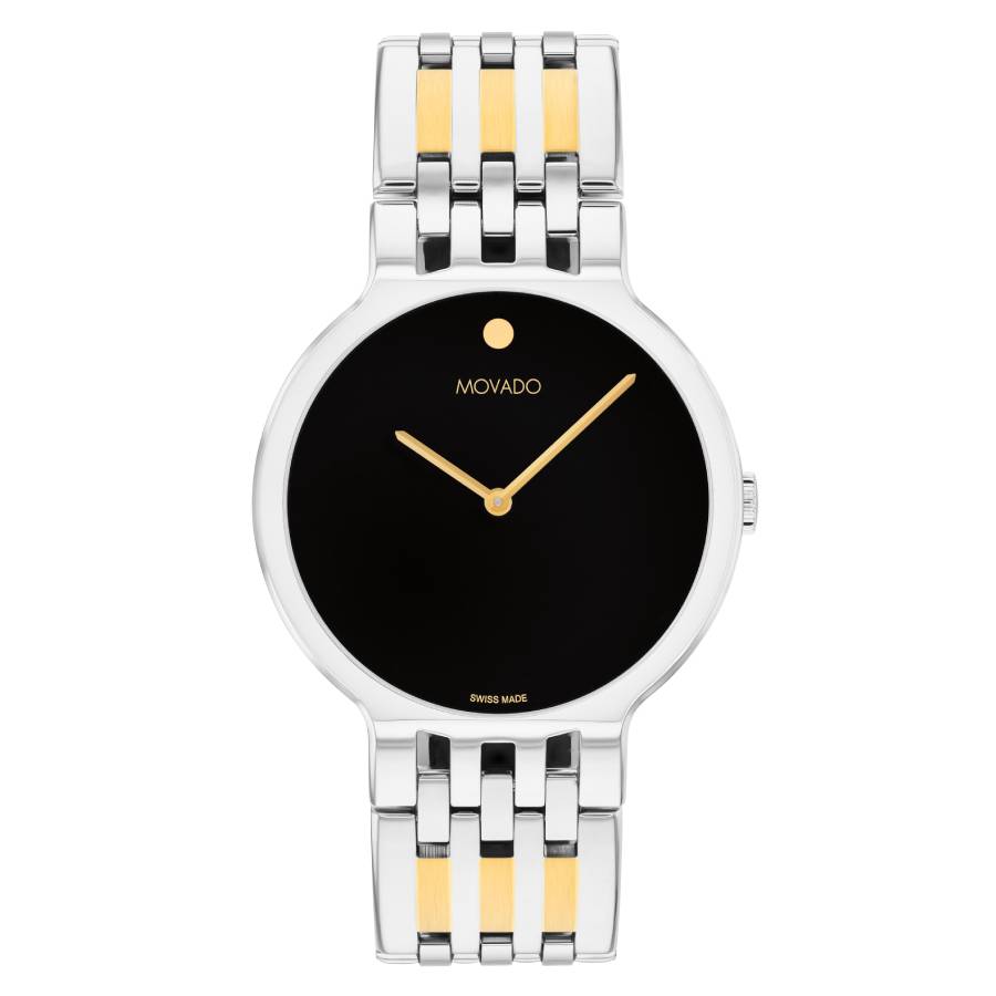 Movado Essence Quartz Black Dial Watch 0607823