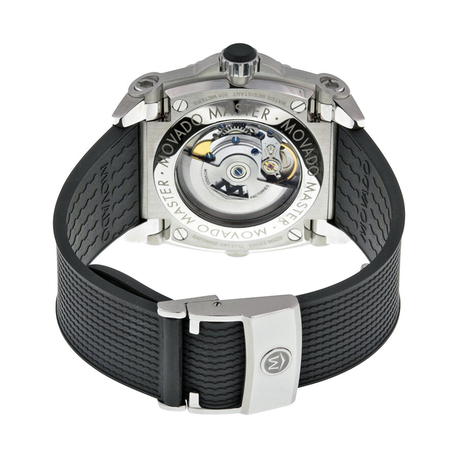 Movado Master Automatic Black Dial Stainless Steel Men's Watch 0606295