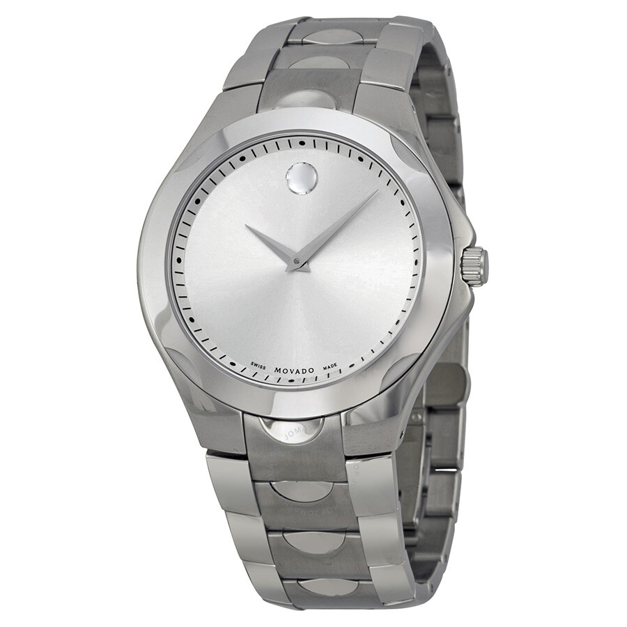 movado luno silver