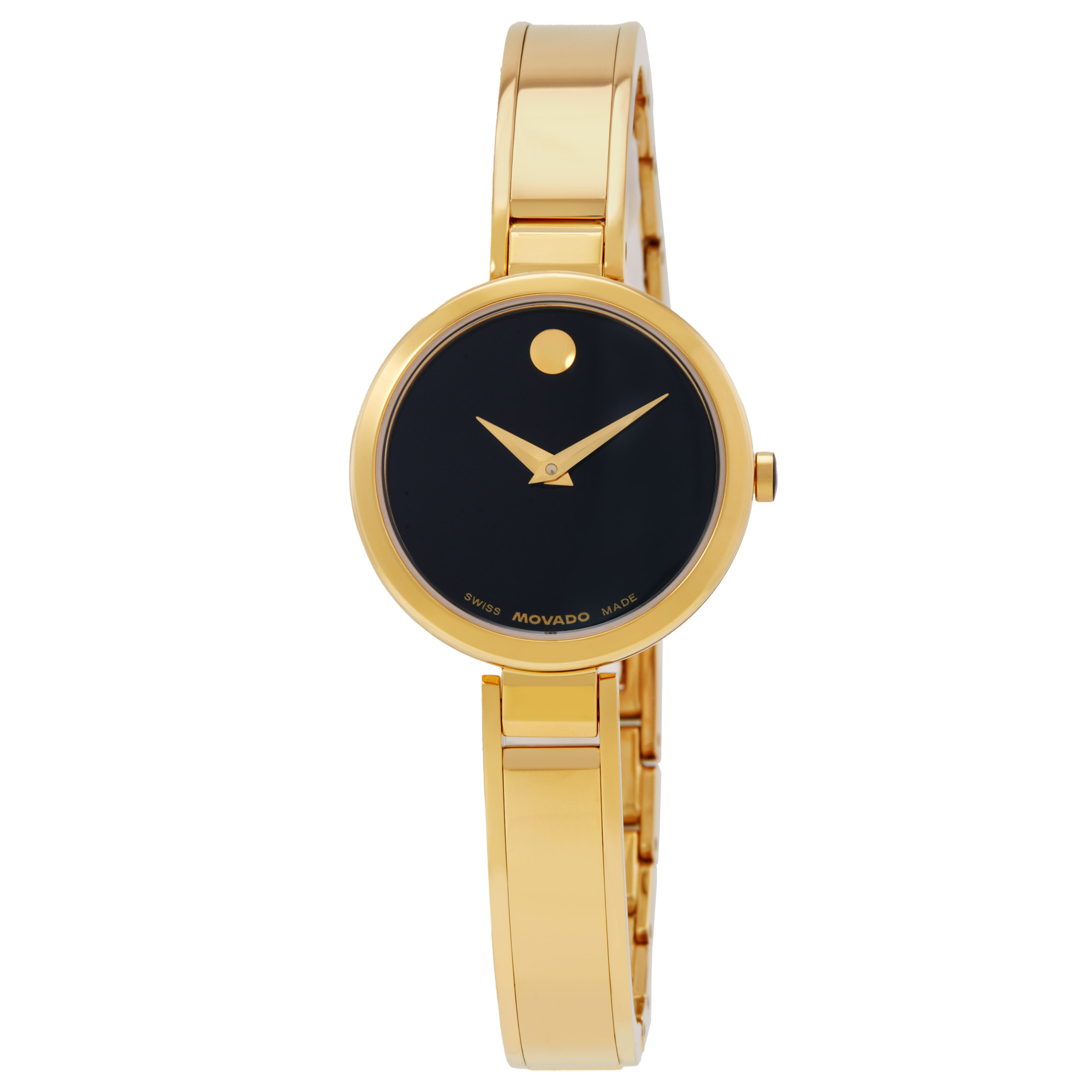 Moda Watch Group Movado Moda Quartz Black Dial Ladies Watch 0608013 885997579230 ...