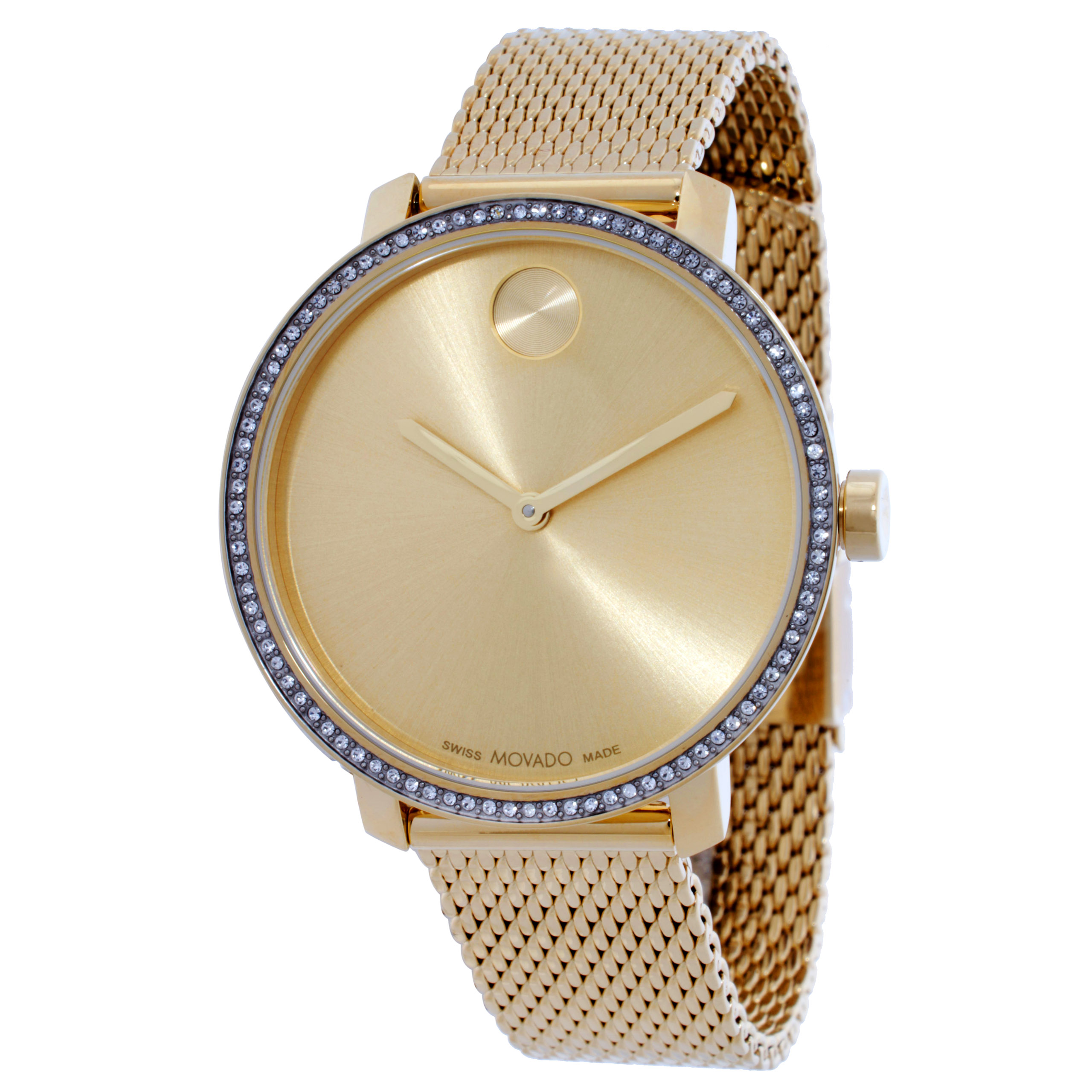 Movado Movado Bold Crystal Gold-Tone Dial Ladies Watch 3600841