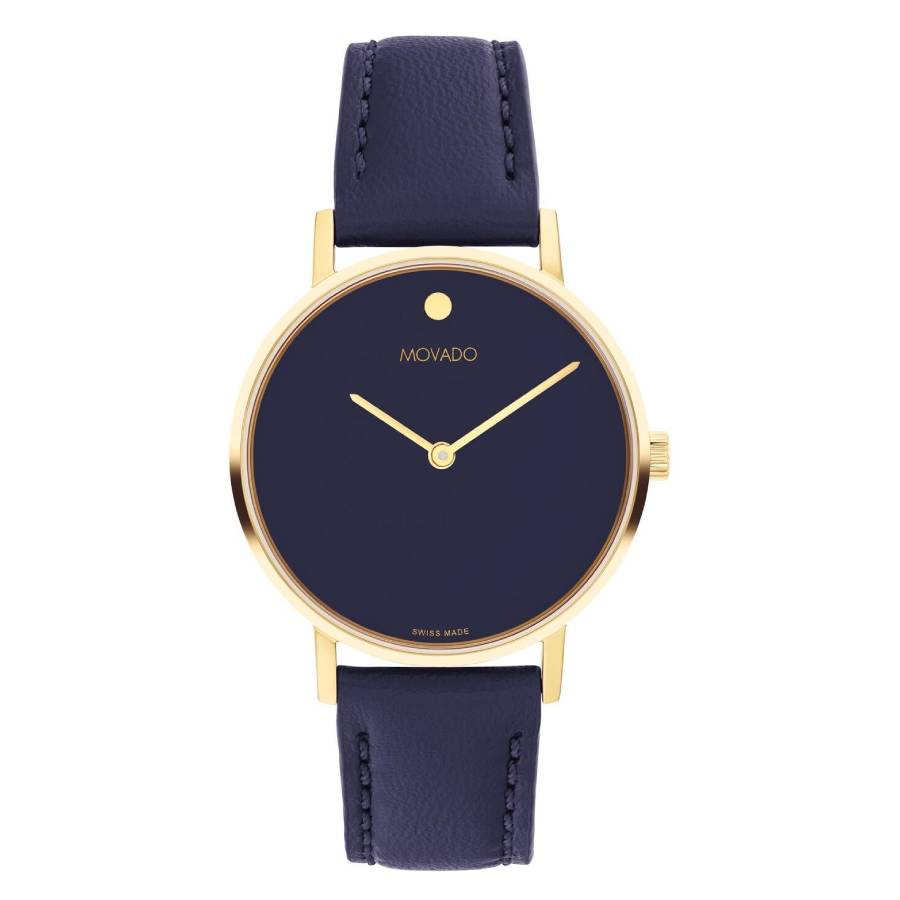 Movado Signature Quartz Blue Dial Ladies Watch 0608094