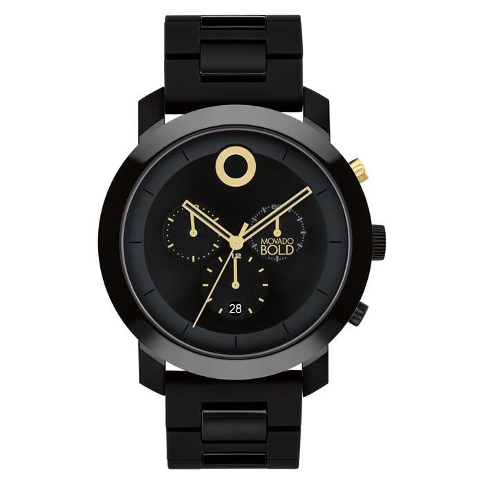 Movado Trend Impulse Chronograph Quartz Black Dial Men's Watch 3601064