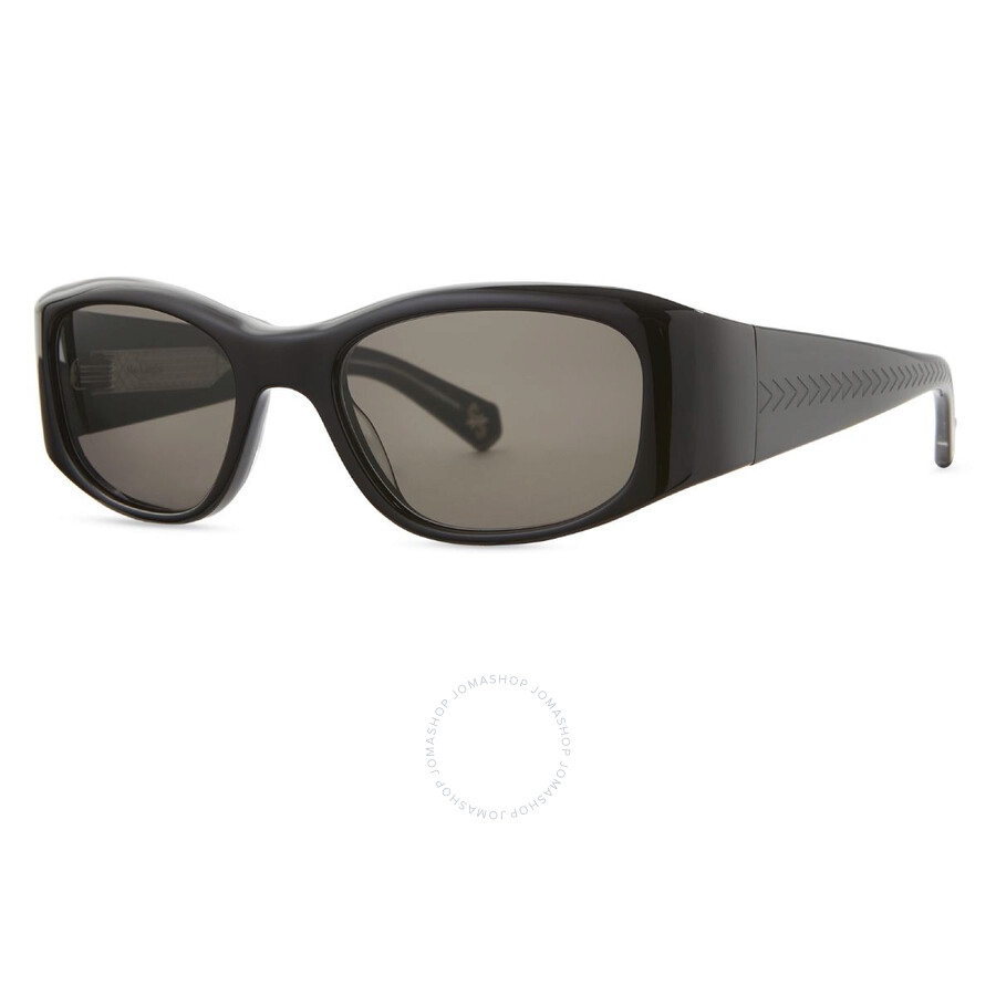 Mr Leight Mr. Leight Aloha Doc S Lava Oval Men's Sunglasses Ml2035 Bk-gm/lava 52