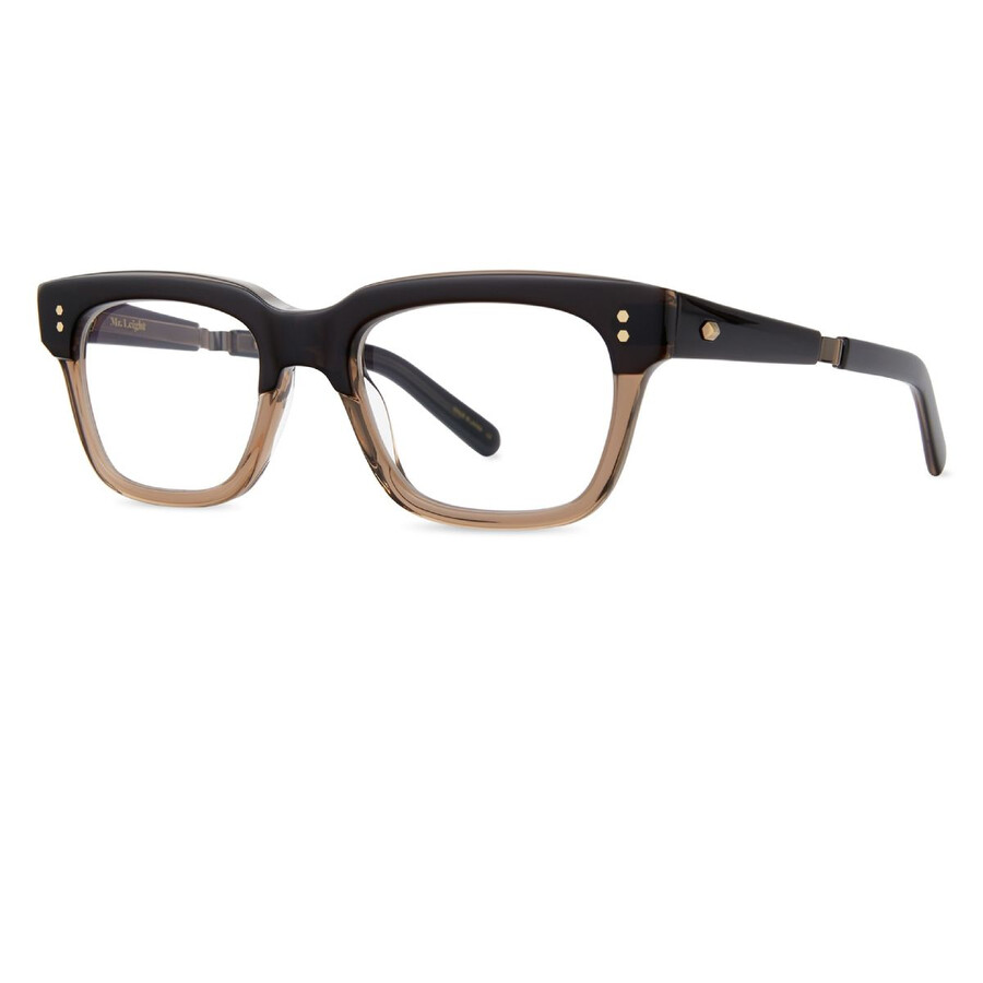 Mr Leight Mr. Leight Ashe C Demo Square Men's Eyeglasses Ml1018 Bktr-atg 49