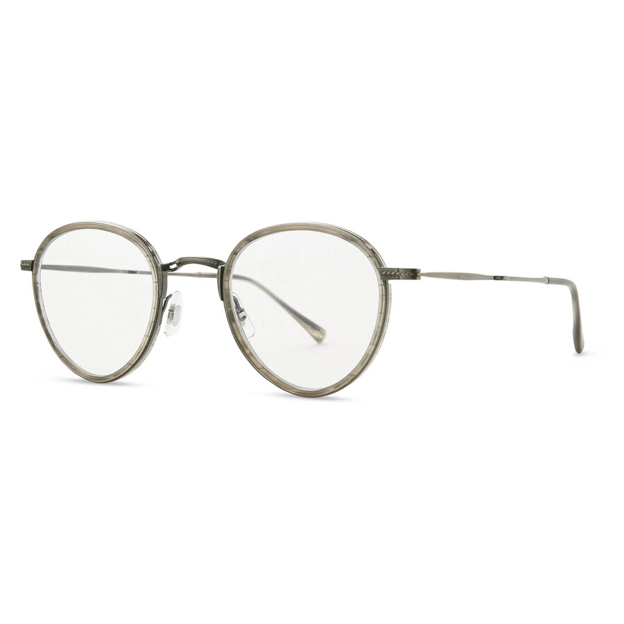 Mr Leight Mr. Leight Bristol C Demo Oval Unisex Eyeglasses Ml3030 Gw-gm 46 In Transparent
