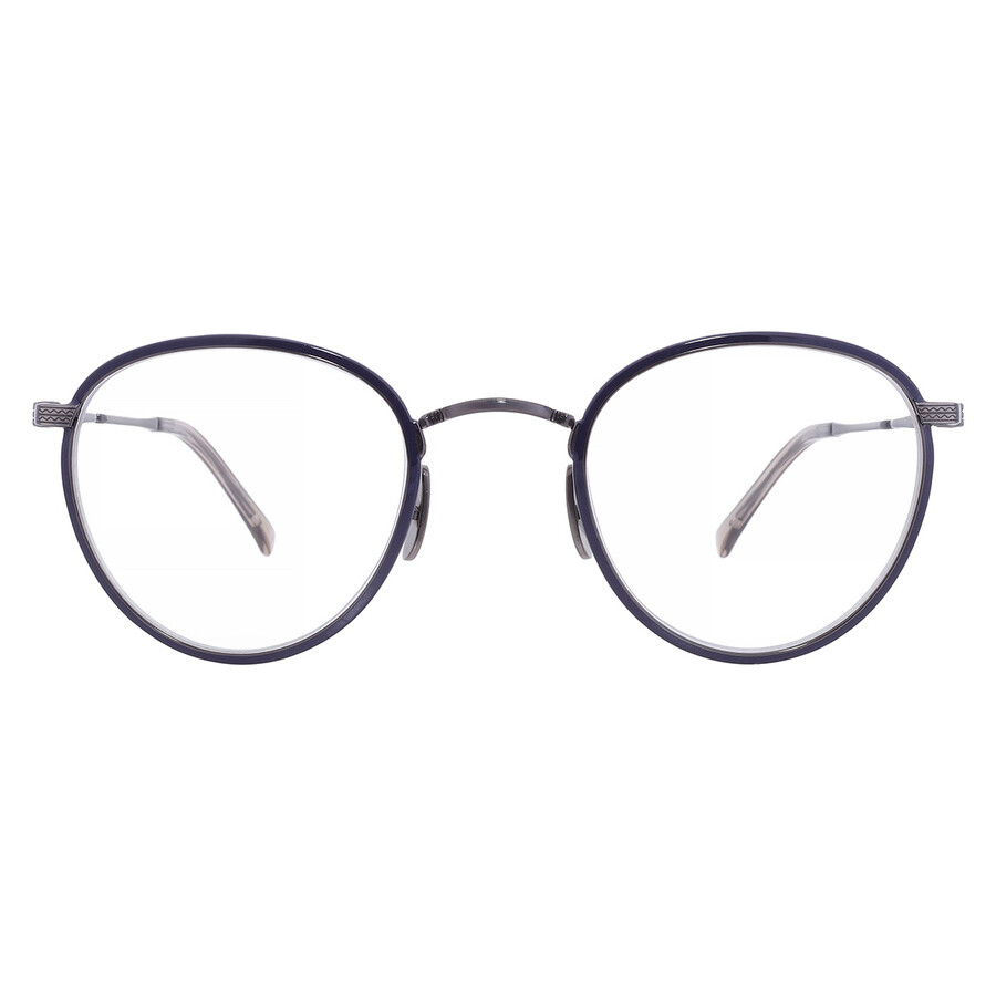 Mr Leight Mr. Leight Carlyle C Demo Oval Unisex Eyeglasses Ml3017 Nvy-pw 45 In Black