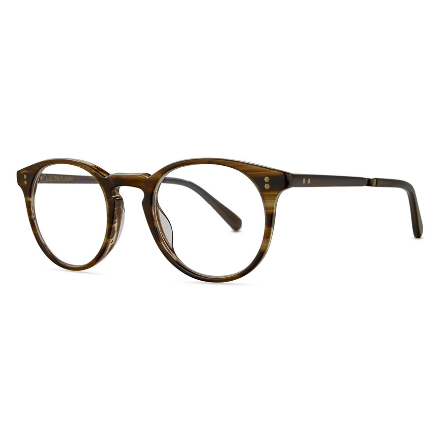 Mr Leight Mr. Leight Crosby C Demo Round Unisex Eyeglasses Ml1013 Koa-atg 44 In Transparent