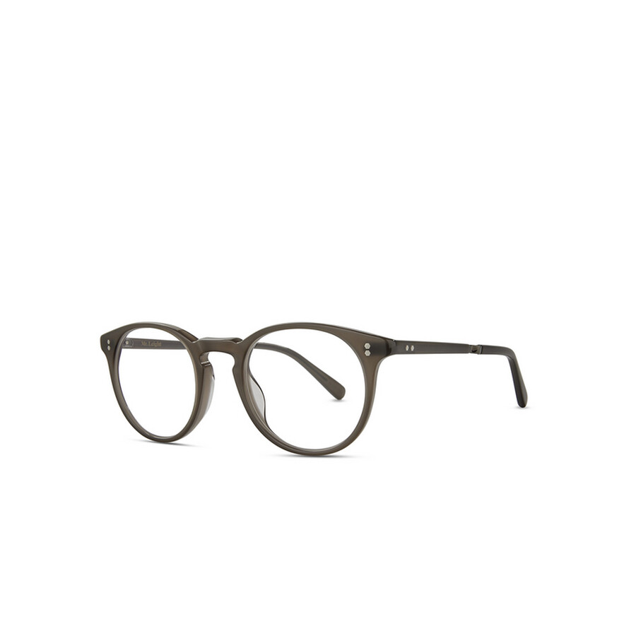 Mr Leight Mr. Leight Crosby C Demo Round Unisex Eyeglasses Ml1013 Tru-gm 44 In Brown