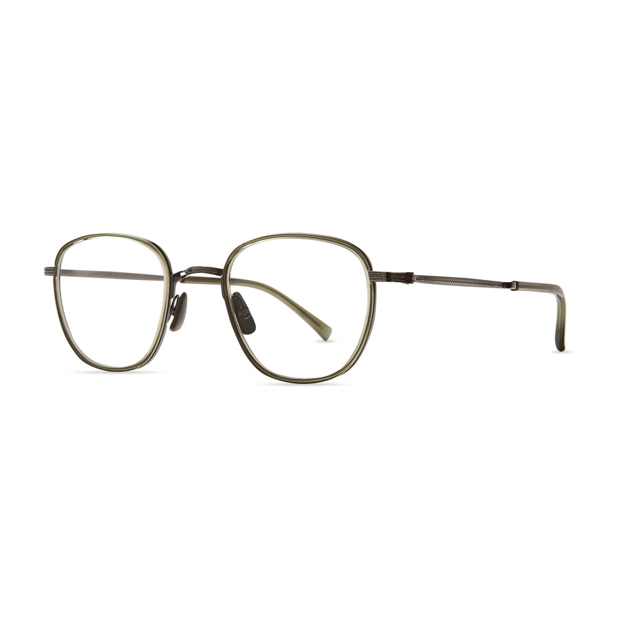 Mr Leight Mr. Leight Griffith Ii C Demo Square Unisex Eyeglasses Ml3025 Limu-pw 46 In Gray