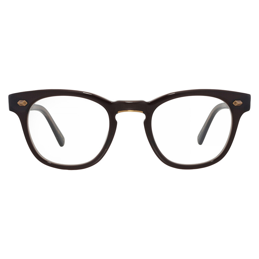 Mr Leight Mr. Leight Hanalei C Demo Square Unisex Eyeglasses Ml1008 Bktr-atg 45 In Brown