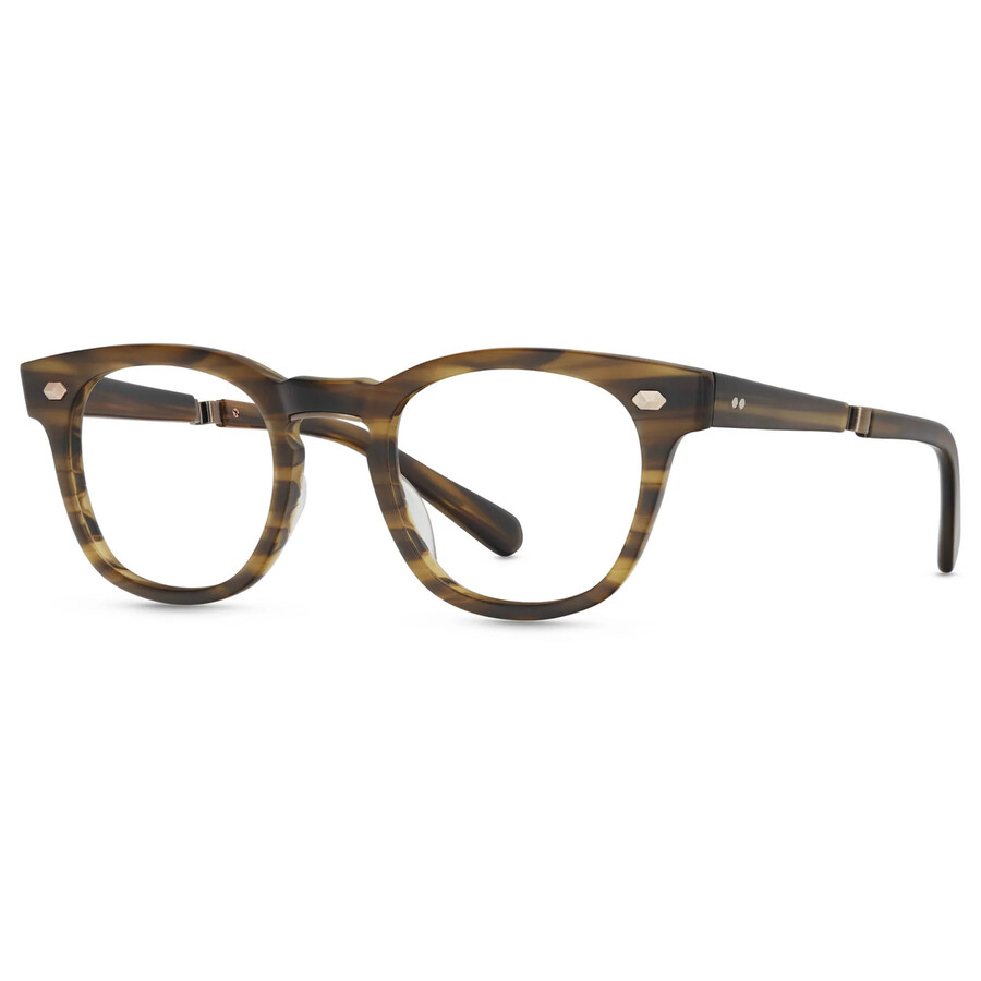 Mr Leight Mr. Leight Hanalei C Demo Square Unisex Eyeglasses Ml1008 Mdrftwd-atg 45 In Brown