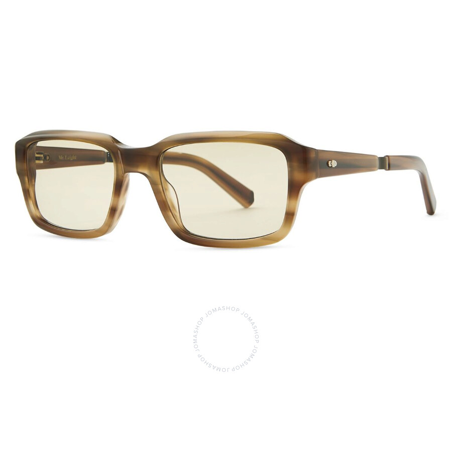Mr Leight Mr. Leight Kane C Demo Beige Rectangular Men's Eyeglasses Ml1036 Maca-atg-dem Bge 51