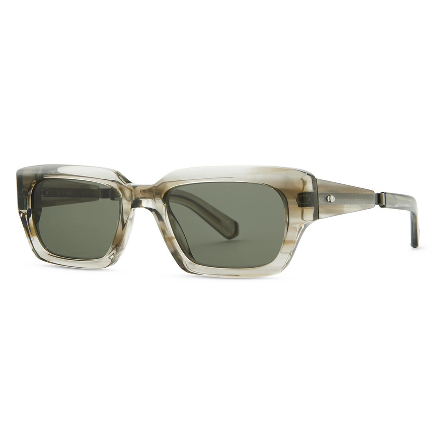 Mr Leight Mr. Leight Maverick S Semi-flat Pure G15 Rectangular Unisex Sunglasses Ml2037 Cstgry-pw/sfpg15 51 In Brown