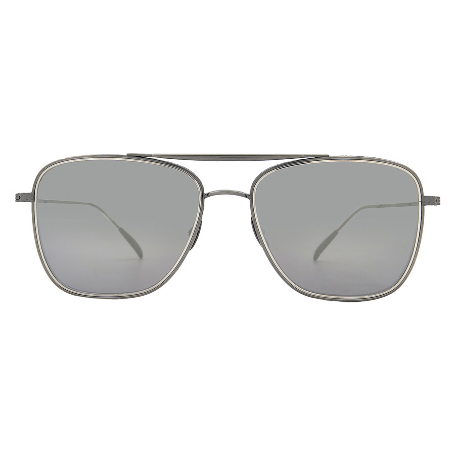 Mr Leight Mr. Leight Novarro S Black Mirror Navigator Unisex Sunglasses Ml4024 Pw-bk/bm 55 In Brown