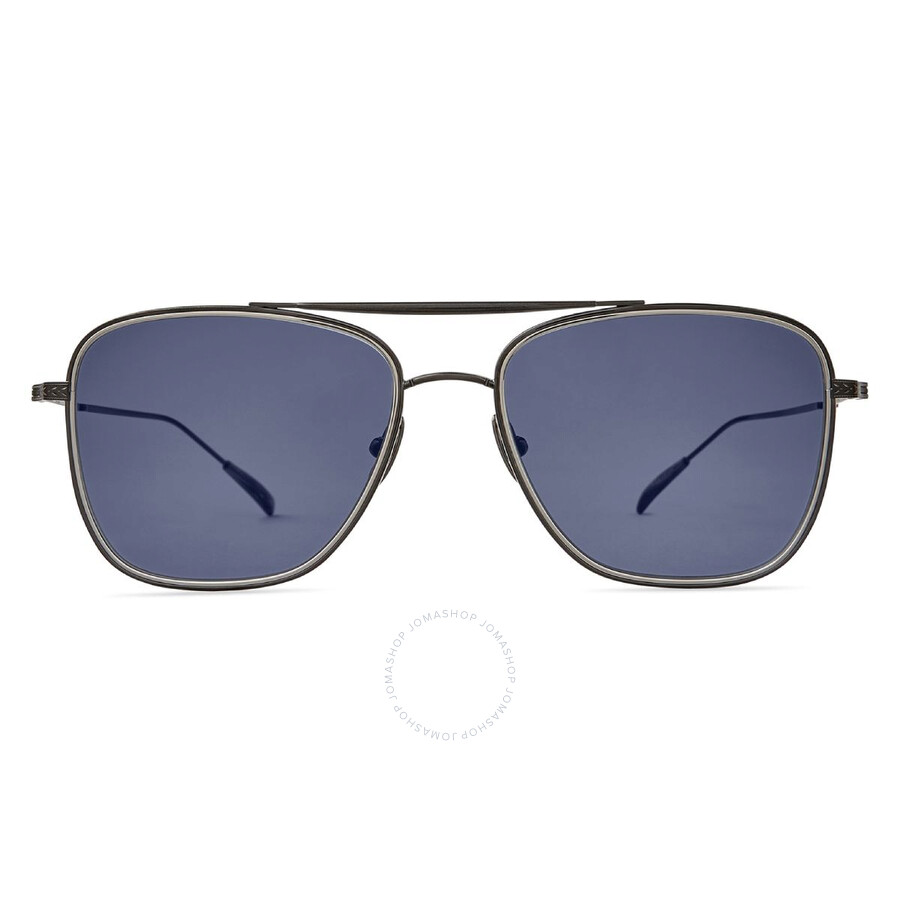Mr Leight Mr. Leight Novarro S Blue Navigator Sunglasses Ml4024 Gm-cw/blu 55