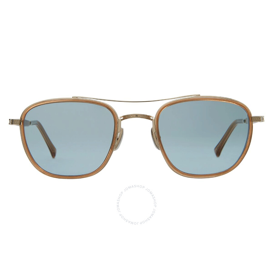 Mr Leight Mr. Leight Price S Pure Blue Pilot Titanium Sunglasses Ml4026 Top-12kg/pblu 49