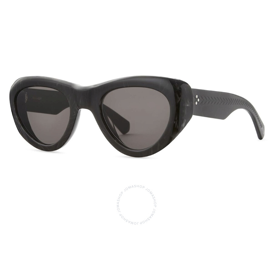 Mr Leight Mr. Leight Reveler S Semi-flat Lava Oval Sunglasses Ml2032 Ob-gm/sflava 49