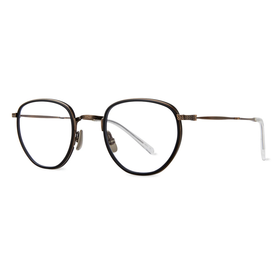 Mr Leight Mr. Leight Roku C Demo Oversized Unisex Eyeglasses Ml3009 Mbk-atg 46 In Brown