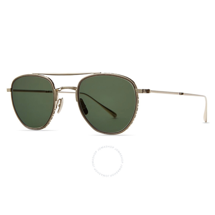 Mr Leight Mr. Leight Roku Ii S Green Pilot Titanium Sunglasses Ml4015 12kg-mbz/grn 48