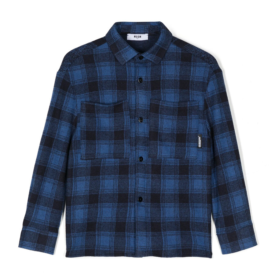 Boys Tartan-Pattern Shirt