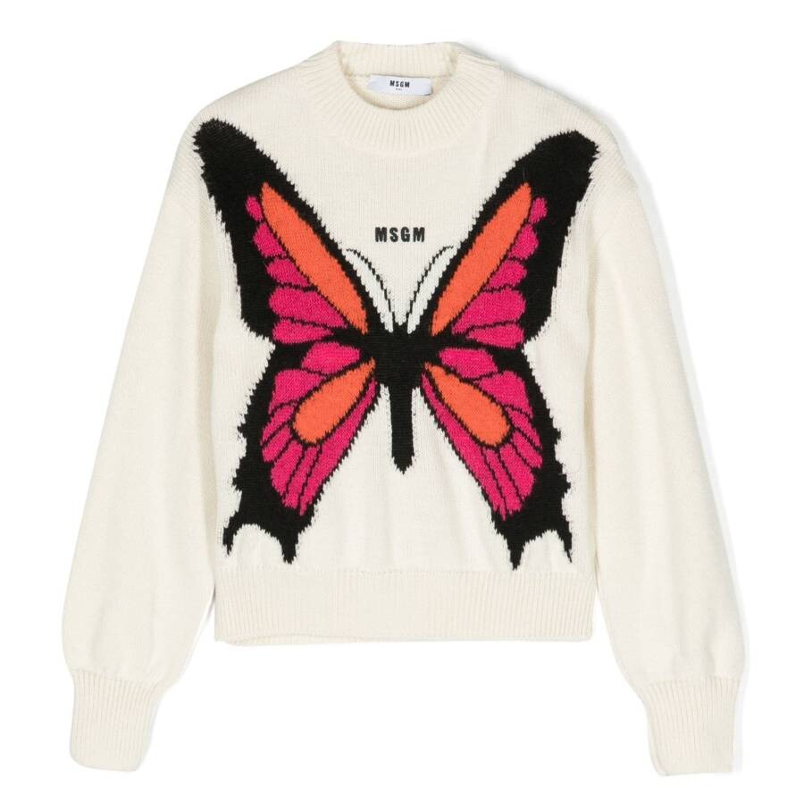 MSGM MSGM KIDS BUTTERFLY HAND-MADE JACKET