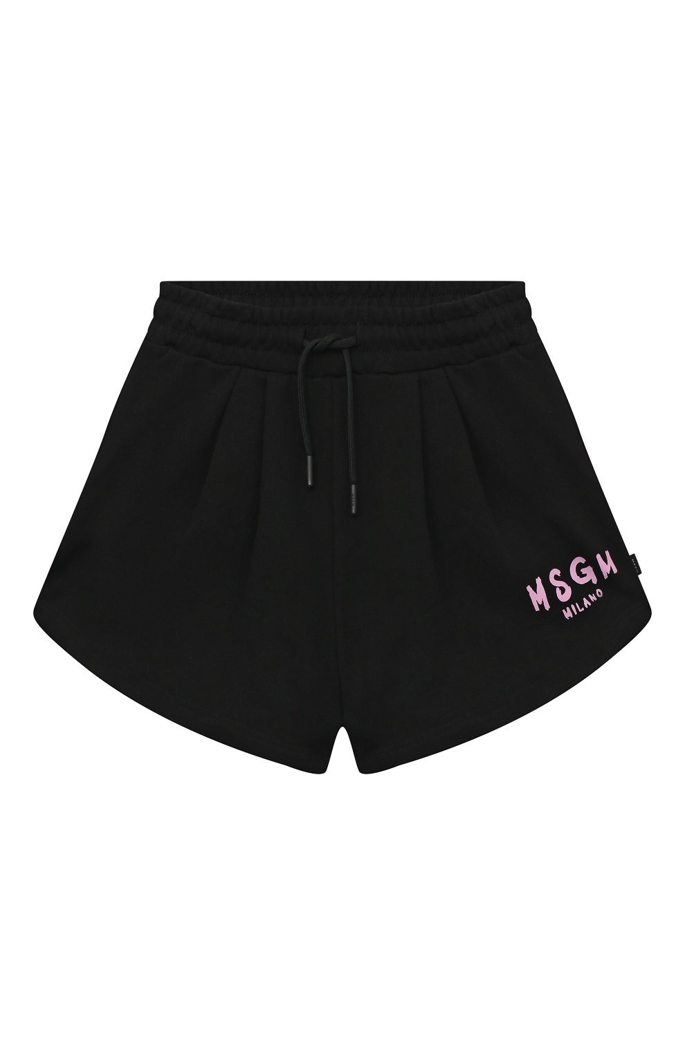 MSGM Black Cotton Shorts