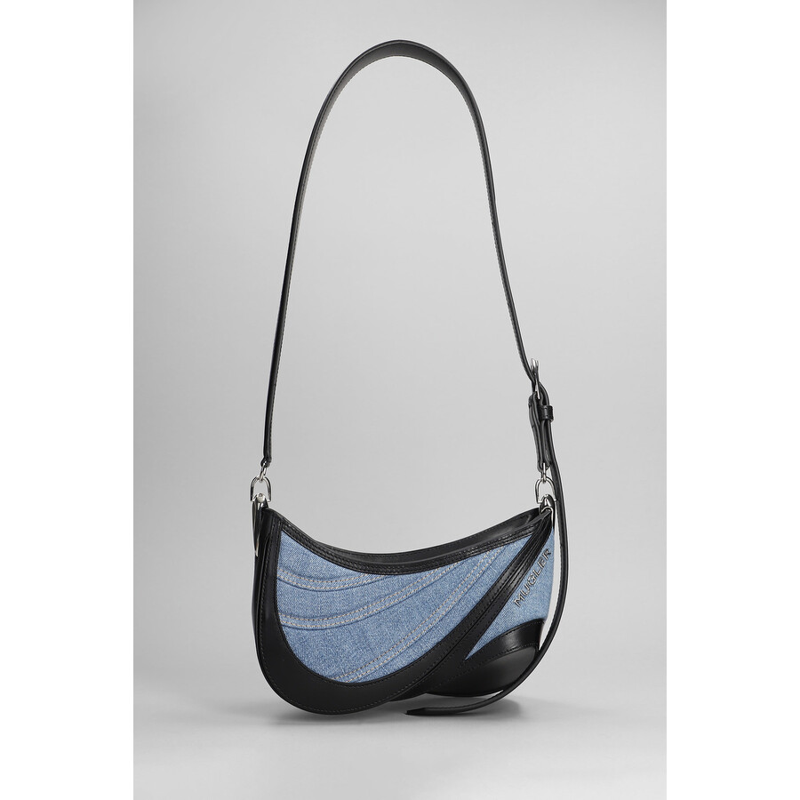Mugler Shoulder Bag In Blue