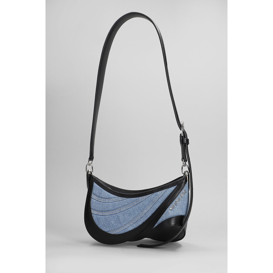Mugler Shoulder Bag In Blue