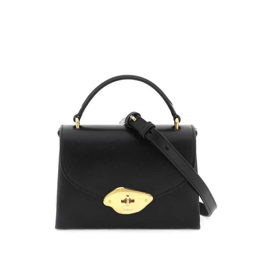 Mulberry Structured Top Handle Tote Bag In Black
