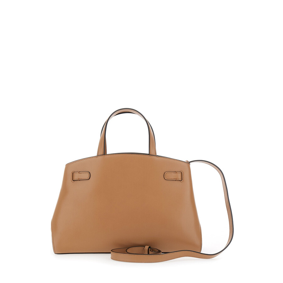 Mulberry Pimlico Small Beige Handbag With Adjustable And Removable Shoulder Strap In Leather In Sand