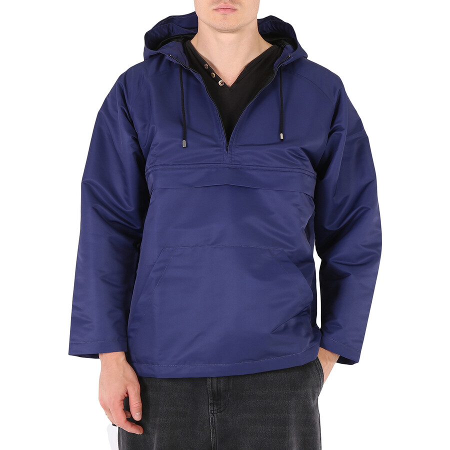 Shop Mworks Men's Navy Liightweight Pull-on Windbreaker In Blue