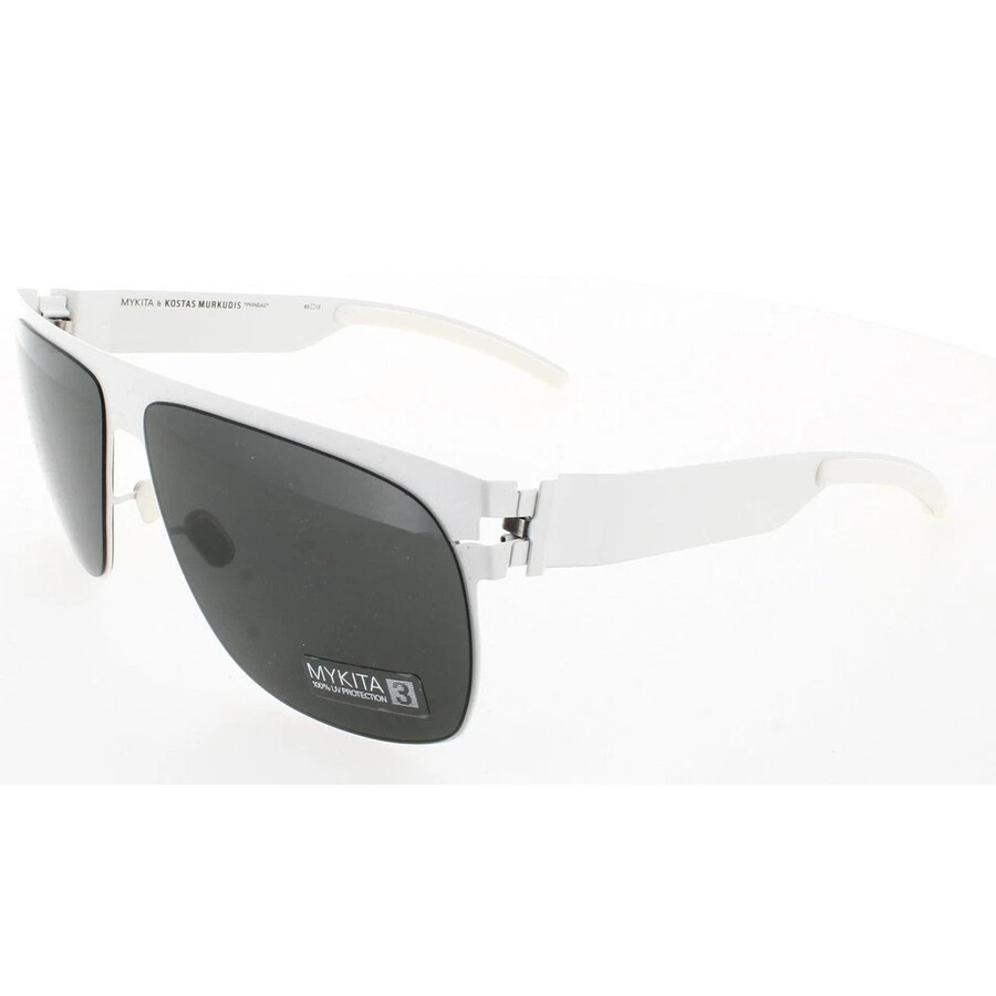 Mykita Collab-phineas-antique White Grey Pilot Unisex Sunglasses Collab-phineas Ant