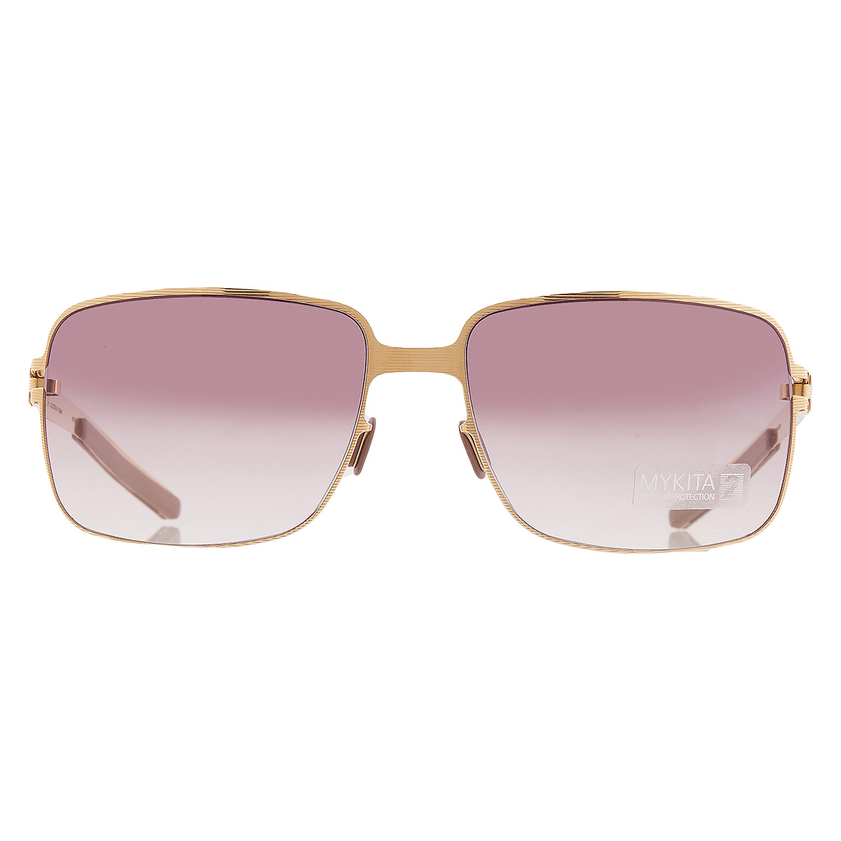 Mykita NO1 SUN-MAJA-GOLD LINE Bordeax Gradient Rectangular Unisex