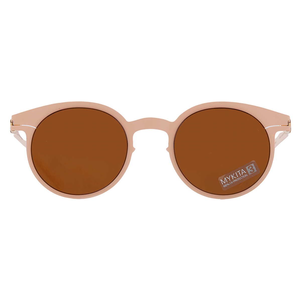 Mykita NO1 SUN-MARLENE-SAFRANE Brown Round Unisex Sunglasses  display picture 1