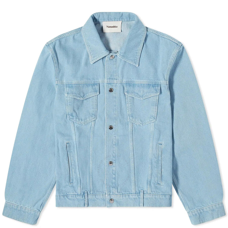 Nanushka Eco Light Wash Boyce Denim Jacket