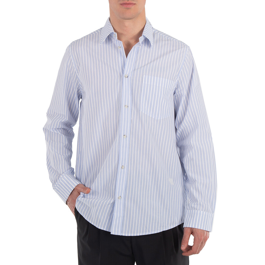 Kaleb Cotton Long-Sleeve Striped Shirt