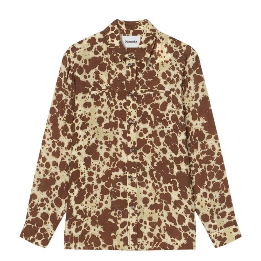 NANUSHKA NANUSHKA TIE DYE SABRIN LONG-SLEEVE CUPRO SHIRT