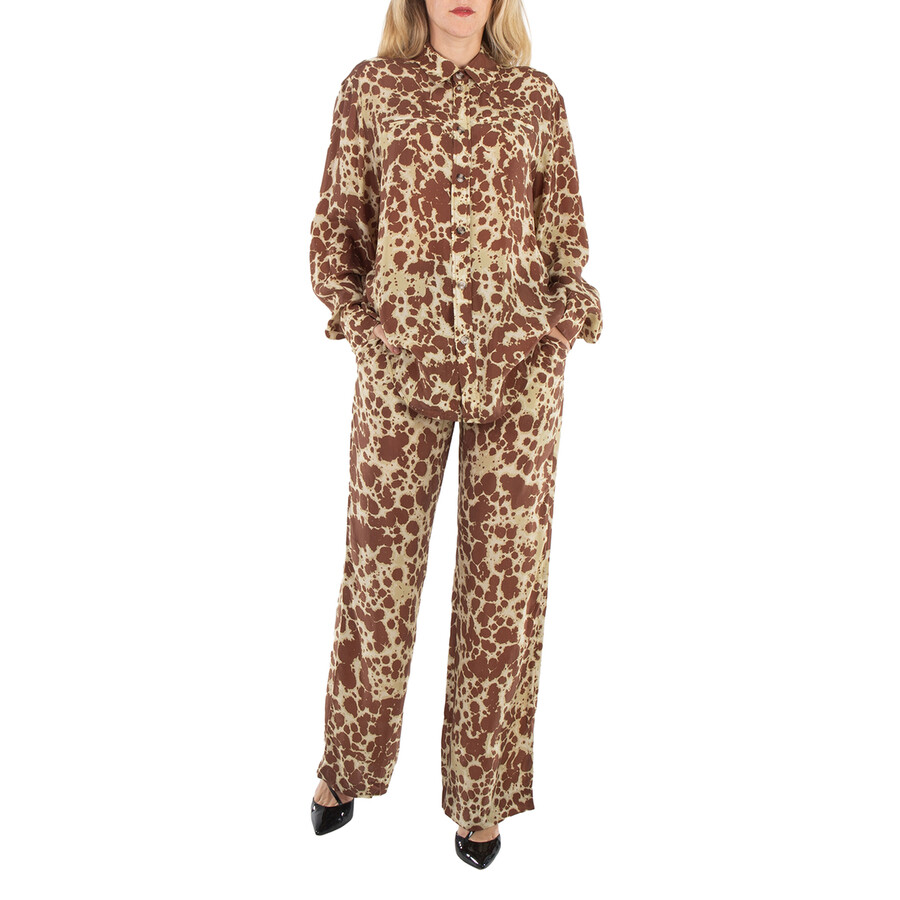 Tie Dye Sabrin Long-Sleeve Cupro Shirt