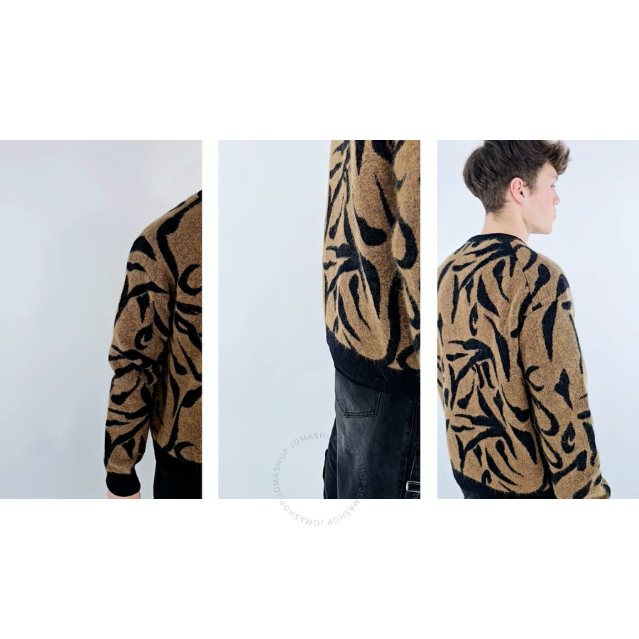 Nanushka Toine Crew Neck Abstract Print Sweater, Size Medium