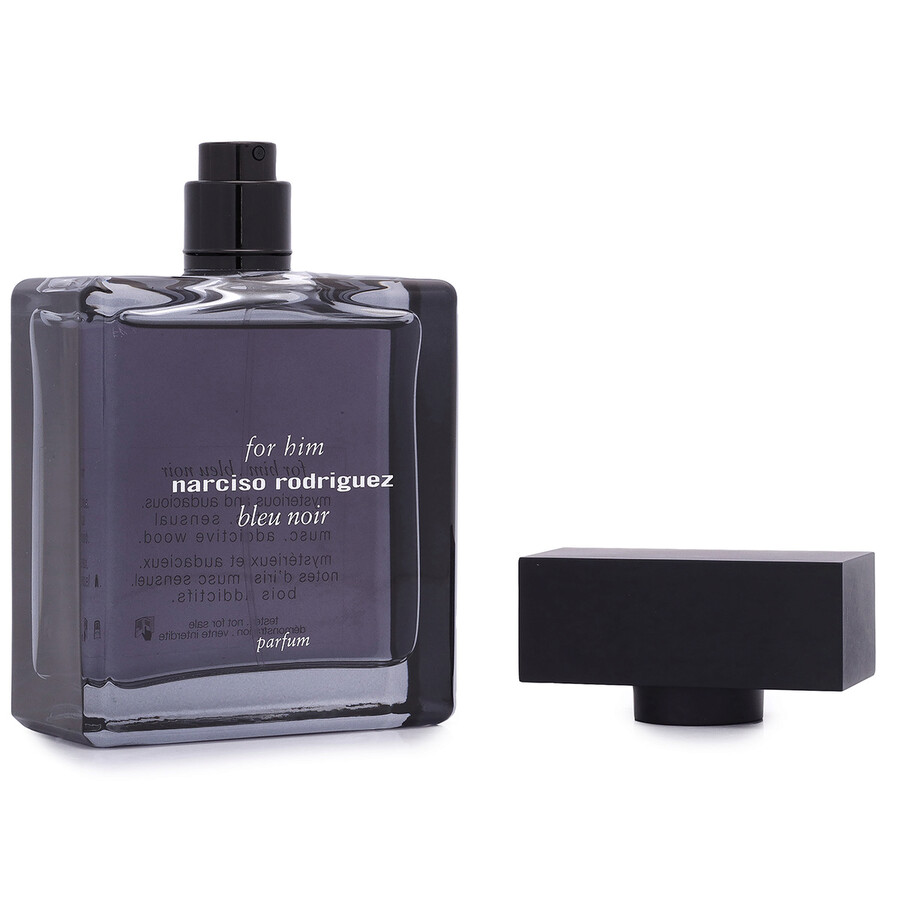 Narciso Rodriguez Men's Bleu Noir For Him Parfum 3.38 oz (tester) Fragrances 3423222056087 In Blue