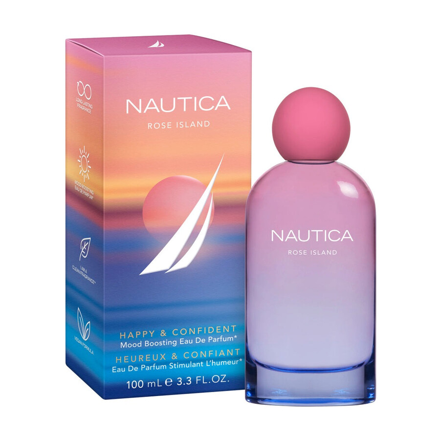 Nautica Ladies Rose Island Happy & Confident Edp Spray 3.4 oz Fragrances 3616305488879