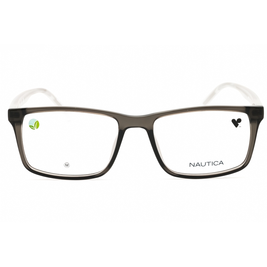 Nautica Men's Grey Rectangular Eyeglass Frames N8182