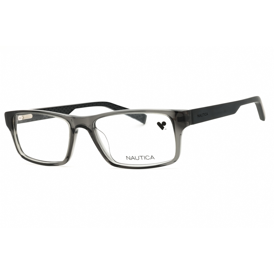 Nautica Men's Transparent Rectangular Eyeglass Frames N8159n