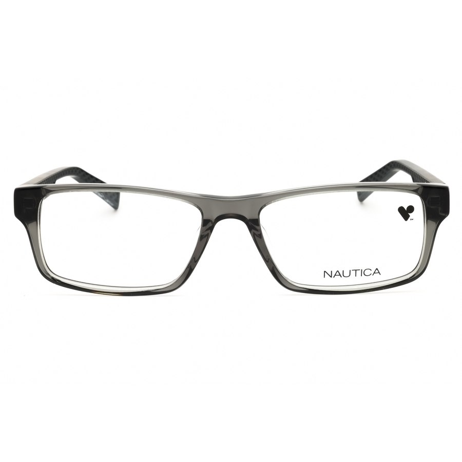 Nautica Men's Transparent Rectangular Eyeglass Frames N8159n