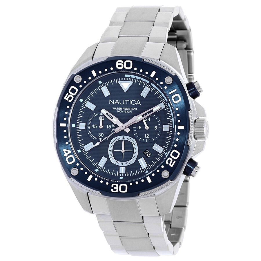 Nautica NCT Blue Sail Chronograph Quartz Blue Dial Men's Watch