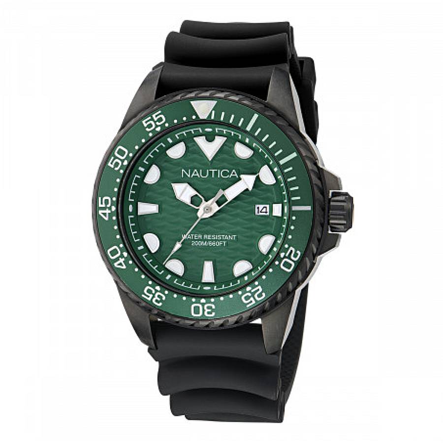 Nautica Nct Sea Dive Quartz Green Dial Men's Watch NAPSDS503