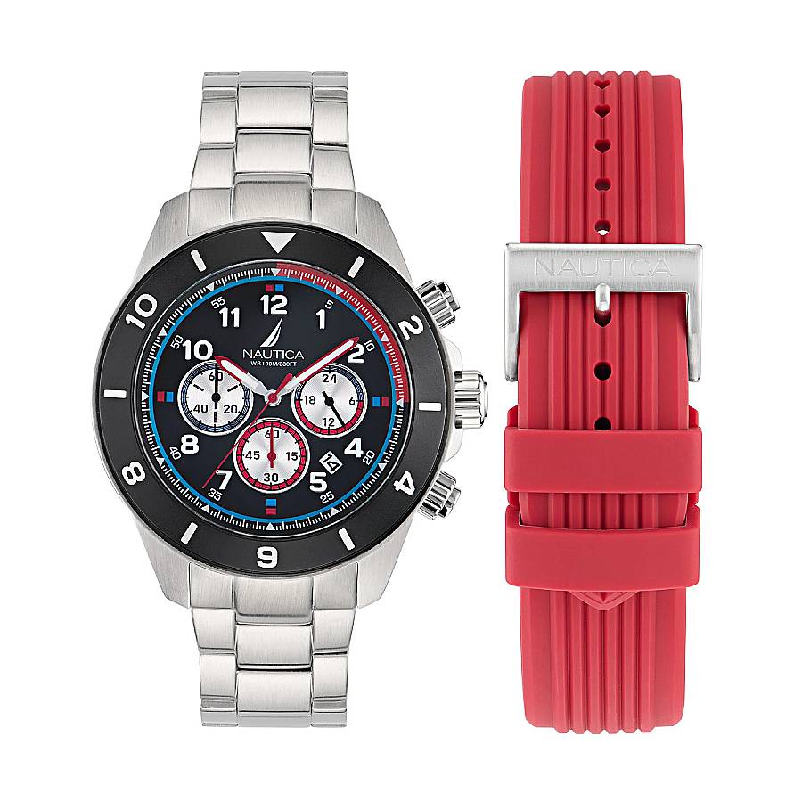 Nautica One Chronograph Quartz Black Dial Men's Watch NAPNOS406
