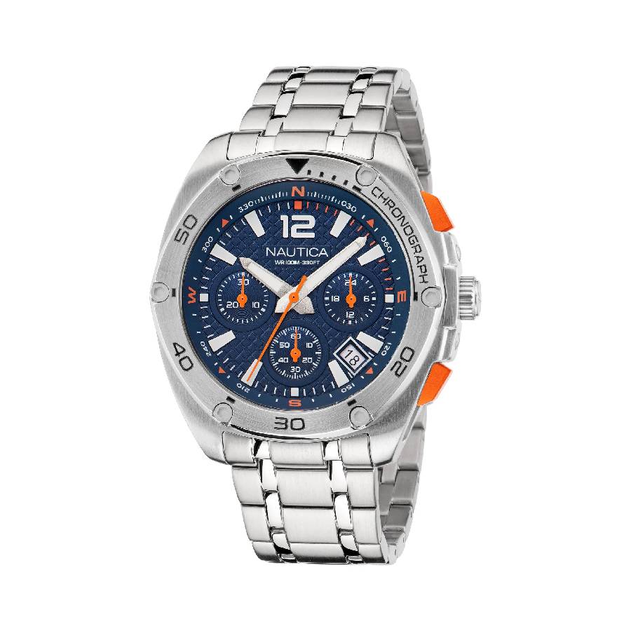 Nautica Tin Can Bay Chronograph Quartz Blue Dial Men's Watch NAPTCF212